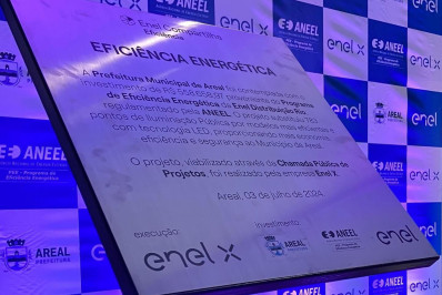Modernização em pontos de iluminação pública de Areal é concluída