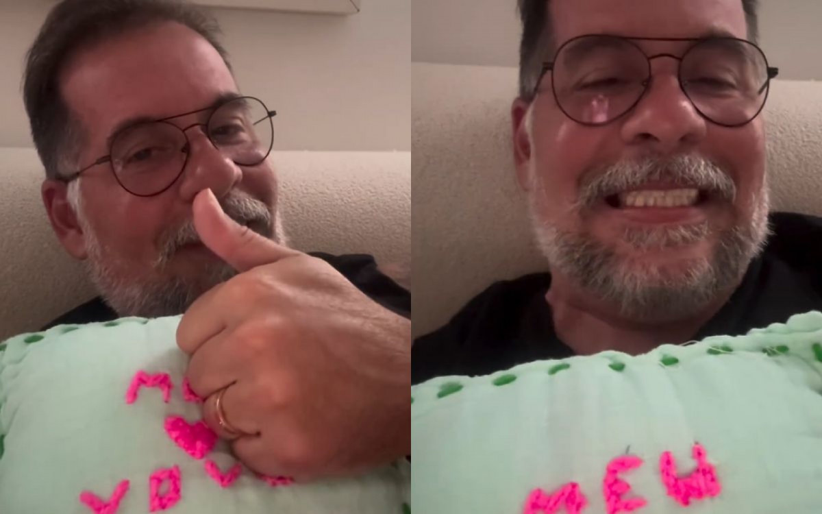 Leandro Hassum mostra travesseiro que fez para a neta - Reprodução / Instagram