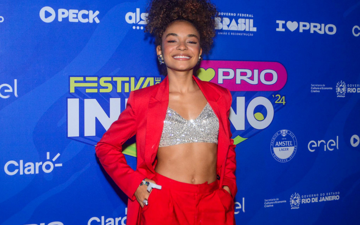 Gi Fernandes também marcou presença no festival 