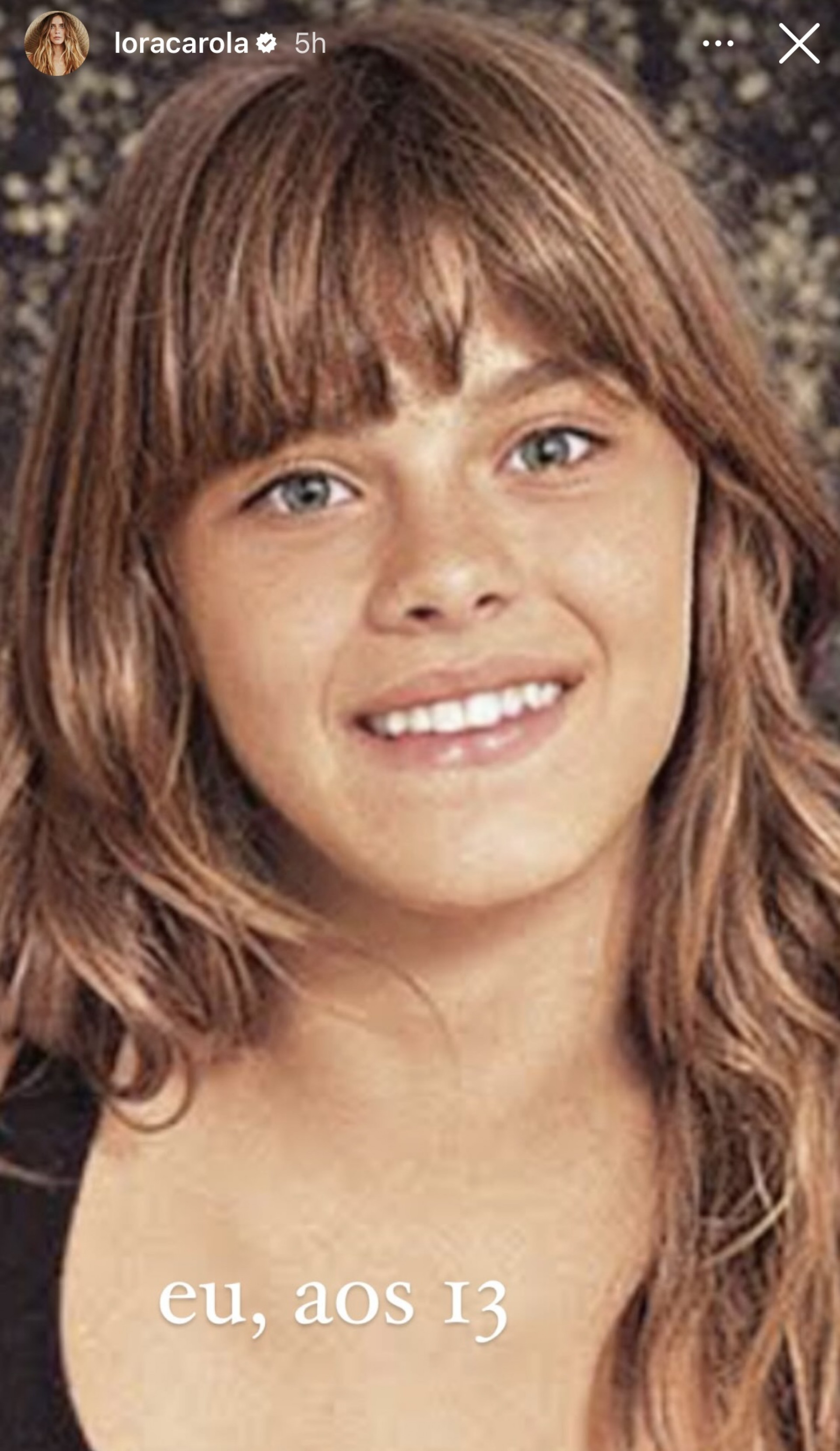 Carolina Dieckmann mostra foto aos 13 anos - Reprodução