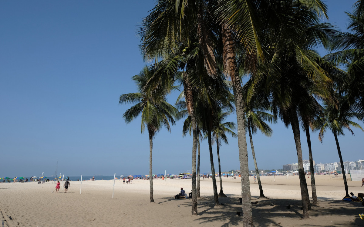 Clima tempo na orla de Copacabana. Fotos: Pedro Teixeira/ Agência O Dia