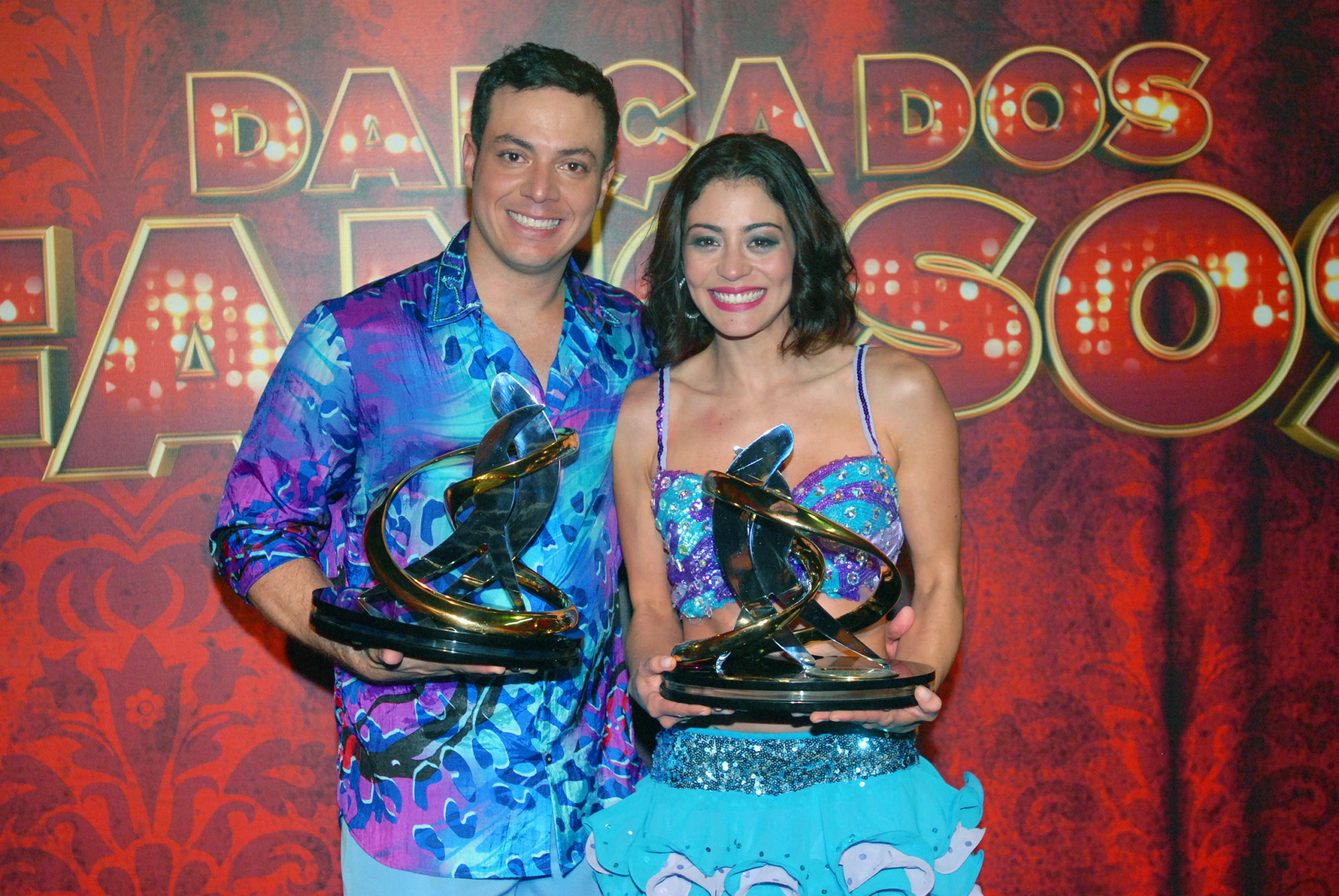 Em 2013, na décima temporada, Carol Castro e Leandro Azevedo foram os campeões - TV Globo/Zé Paulo Cardeal