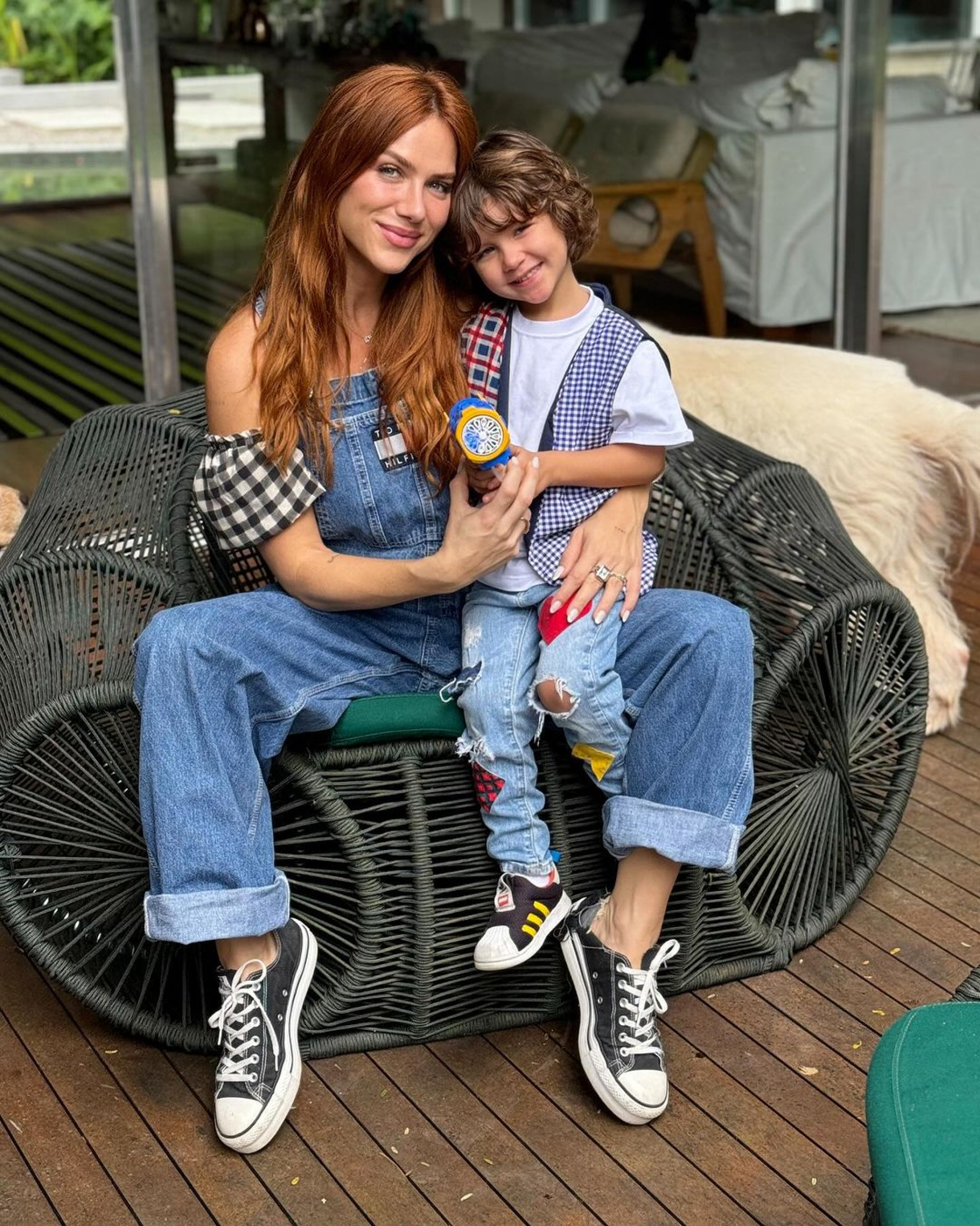 Giovanna Ewbank posta cliques da festa junina na escola dos filhos - Reprodução