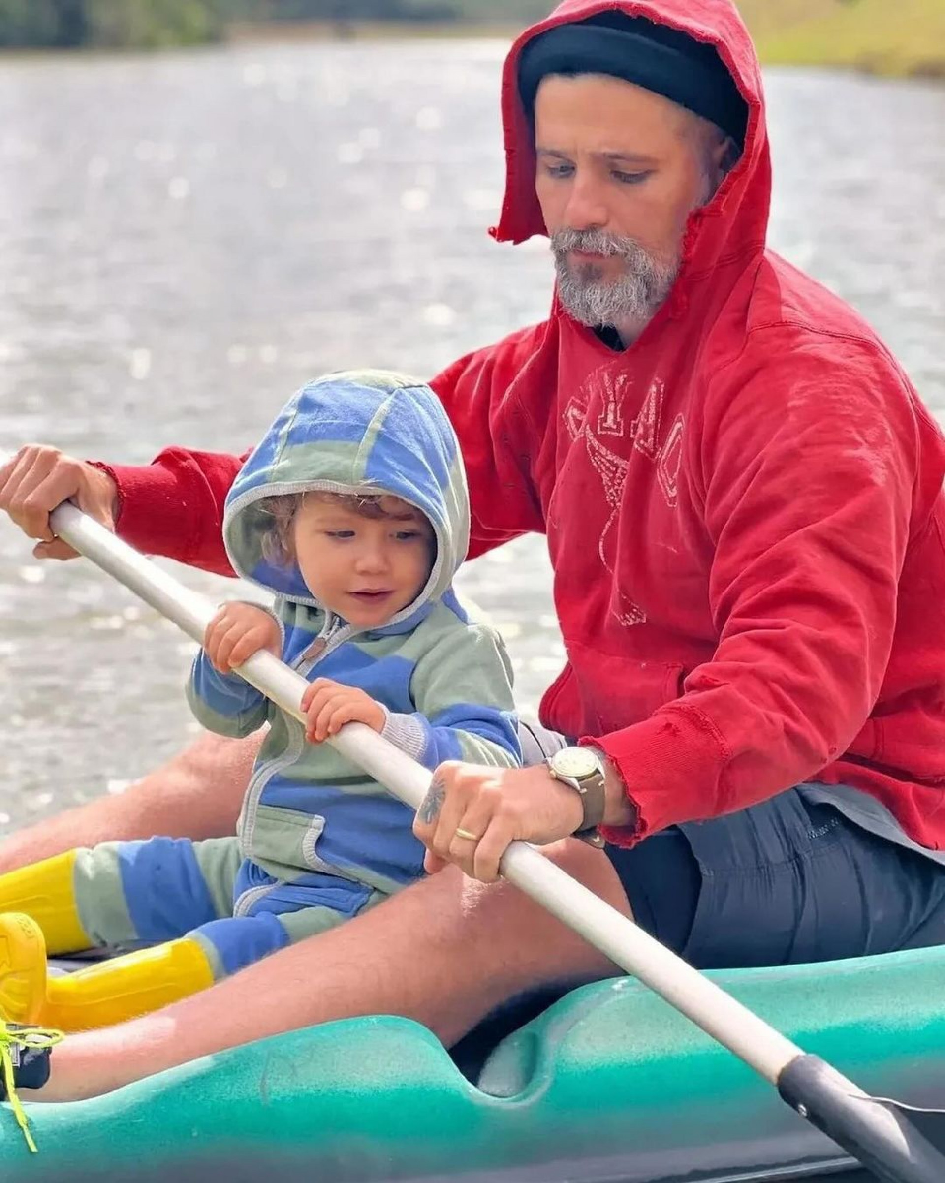 Bruno Gagliasso e o filho caçula, Zyan  - Reprodução / Instagram 