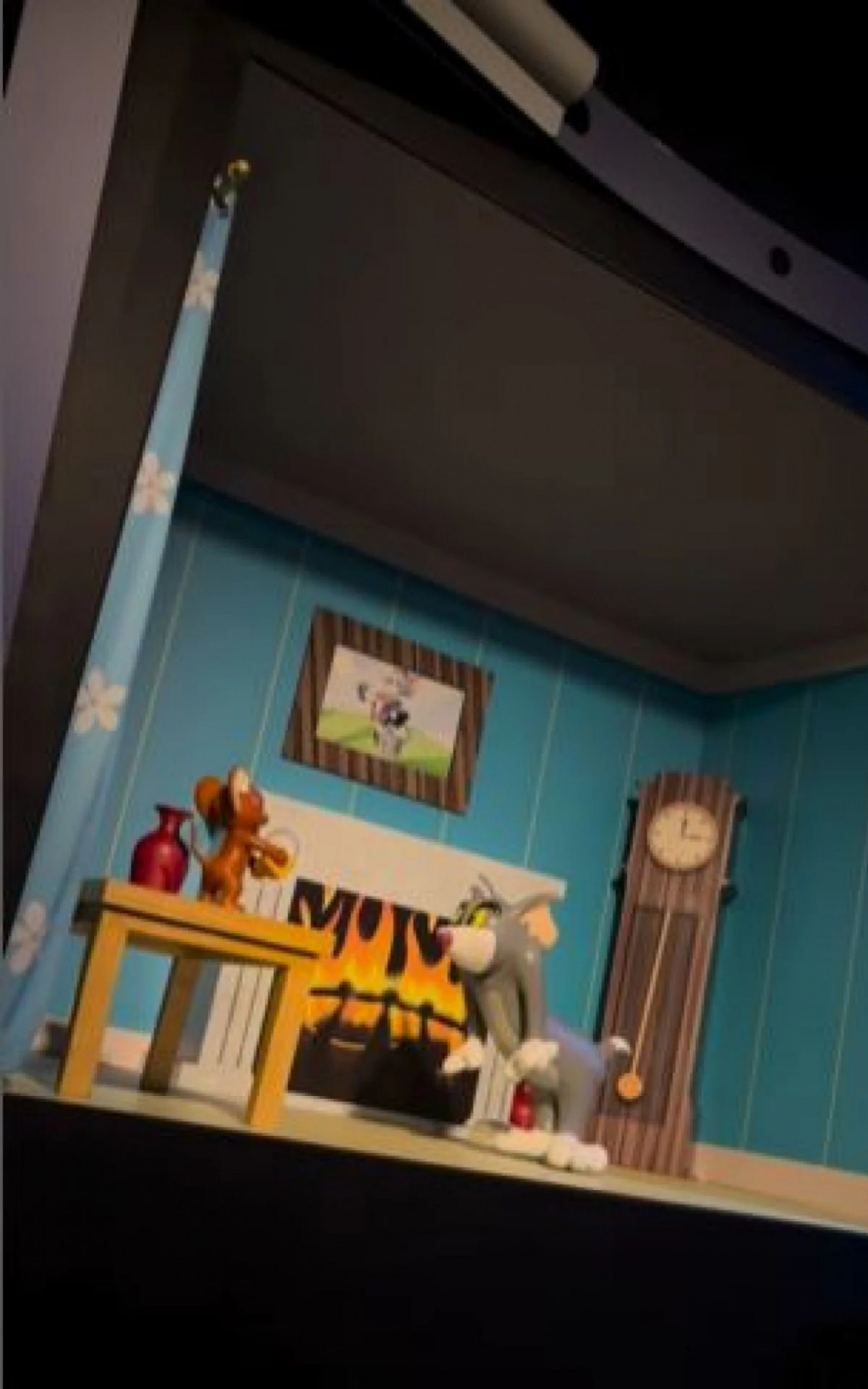 Parte da exposição foi dedicada ao clássico desenho Tom & Jerry