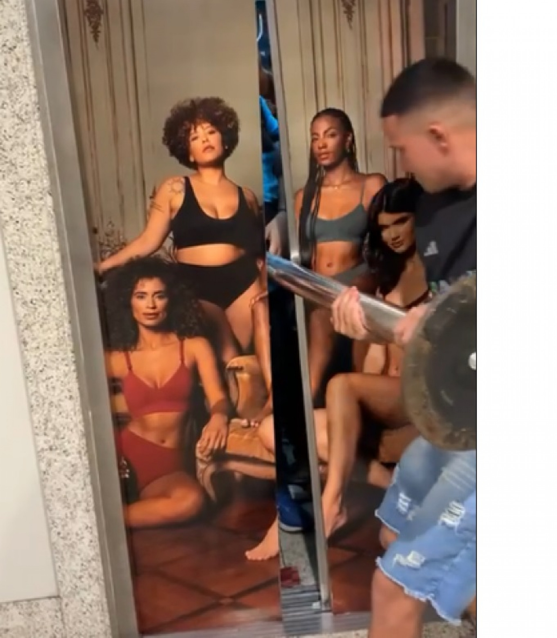 Wesley Bruno utilizou barra de ferro para forçar porta de elevador