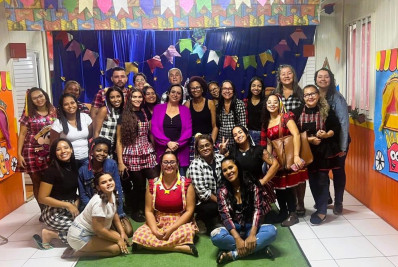 Festa Julina da Creche Municipal Fátima Nunes teve música boa, salgados e doces em Belford Roxo