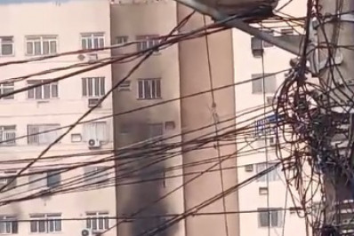 Homem fica ferido durante incêndio em apartamento na Zona Norte