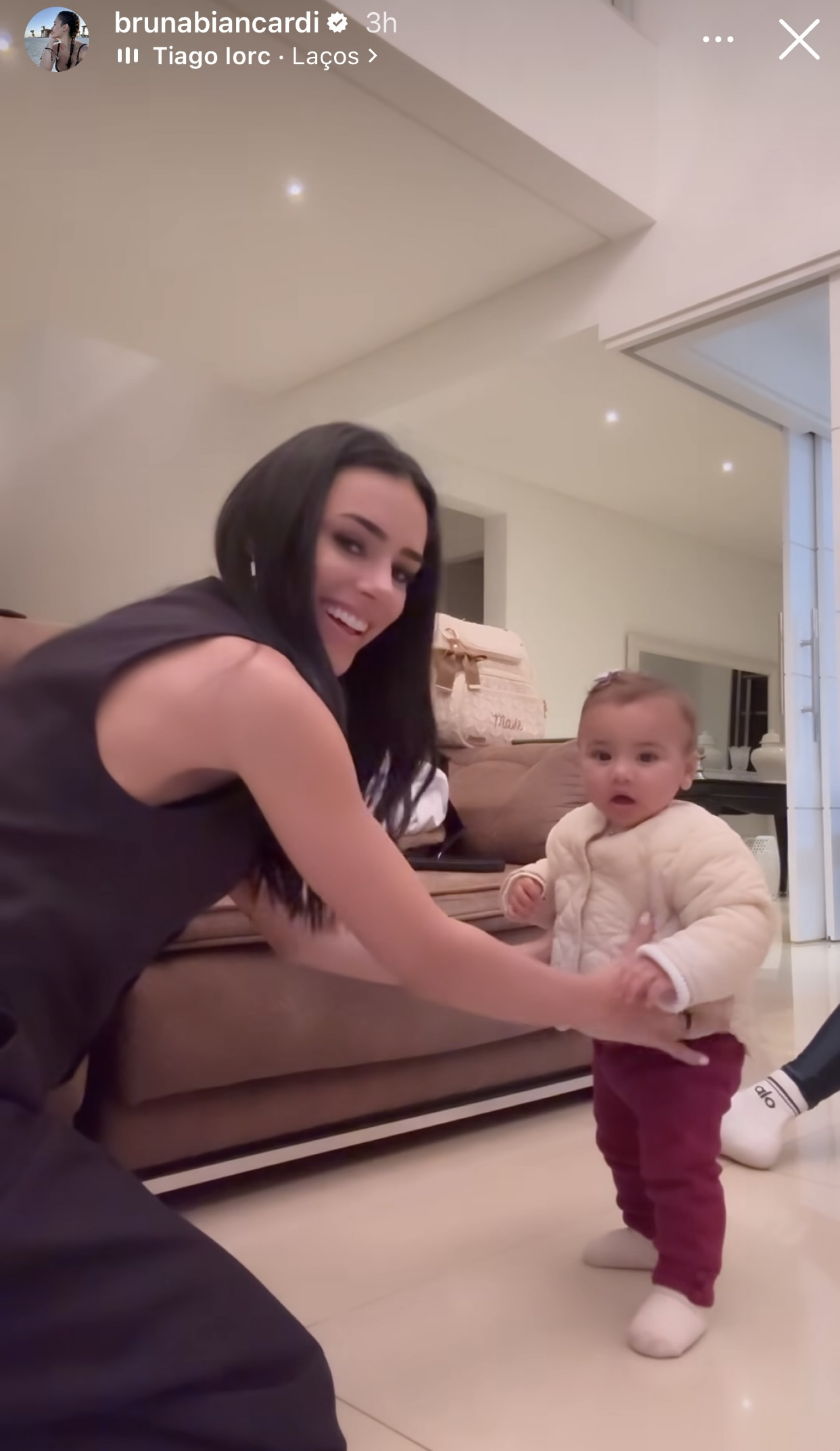 Bruna Biancardi mostra primeiros passos da filha - Reprodução