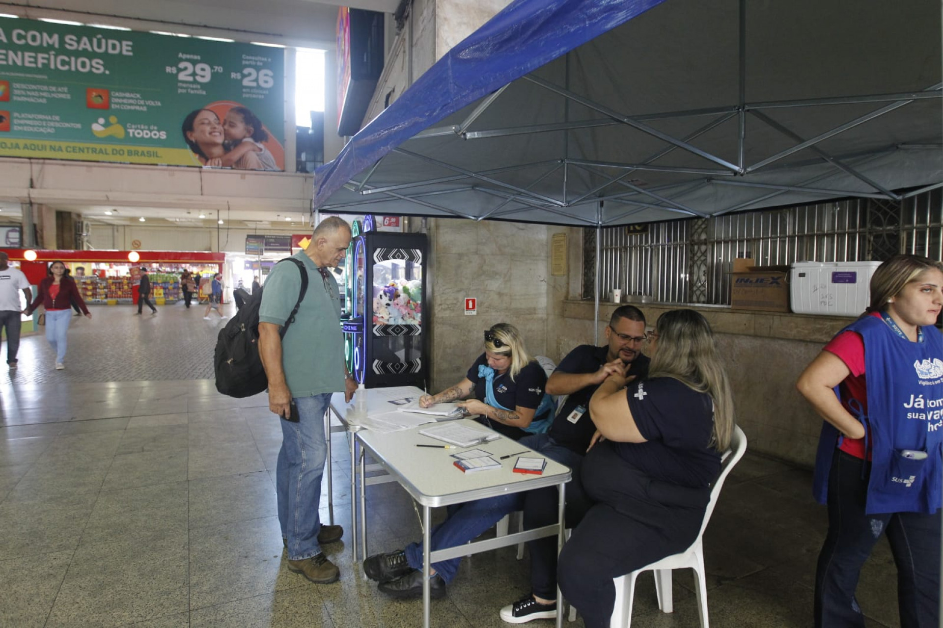Central do Brasil recebe posto de vacinação itinerante nesta quarta (10) e quinta-feira (11) - Reginaldo Pimenta / Agência O Dia