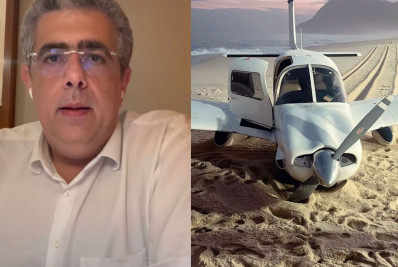 Ocupante de monomotor que fez pouso forçado em Maricá diz que sistema parou sobre o mar