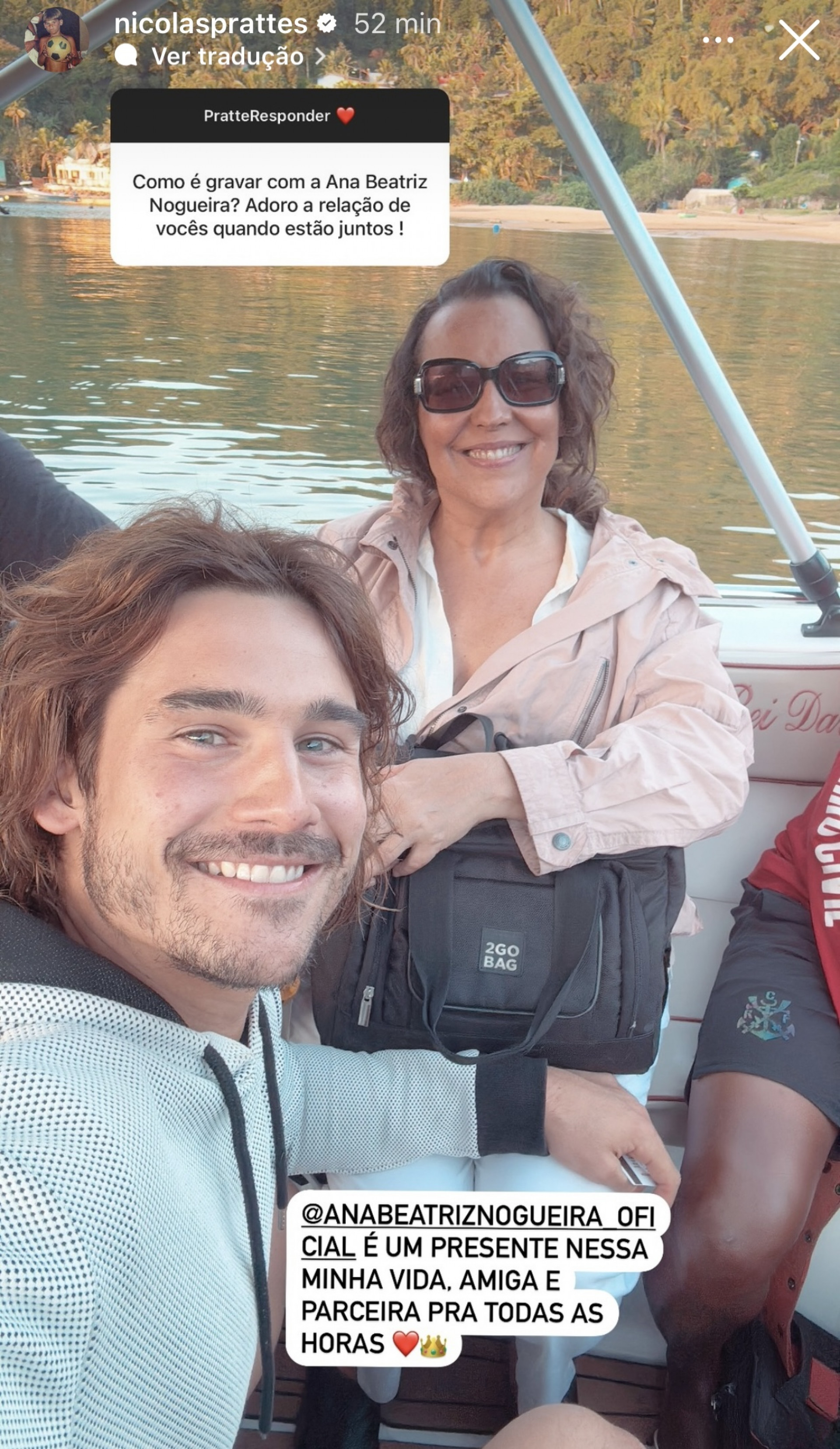 Nicolas Prattes fala sobre parceria com Ana Beatriz Nogueira em nova novela - Reprodução