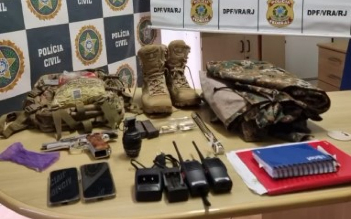 Thiago foi preso em operação da Polícia Civil e Polícia Federal, no distrito de São Jsé do Turvo, em Barra do Piraí 