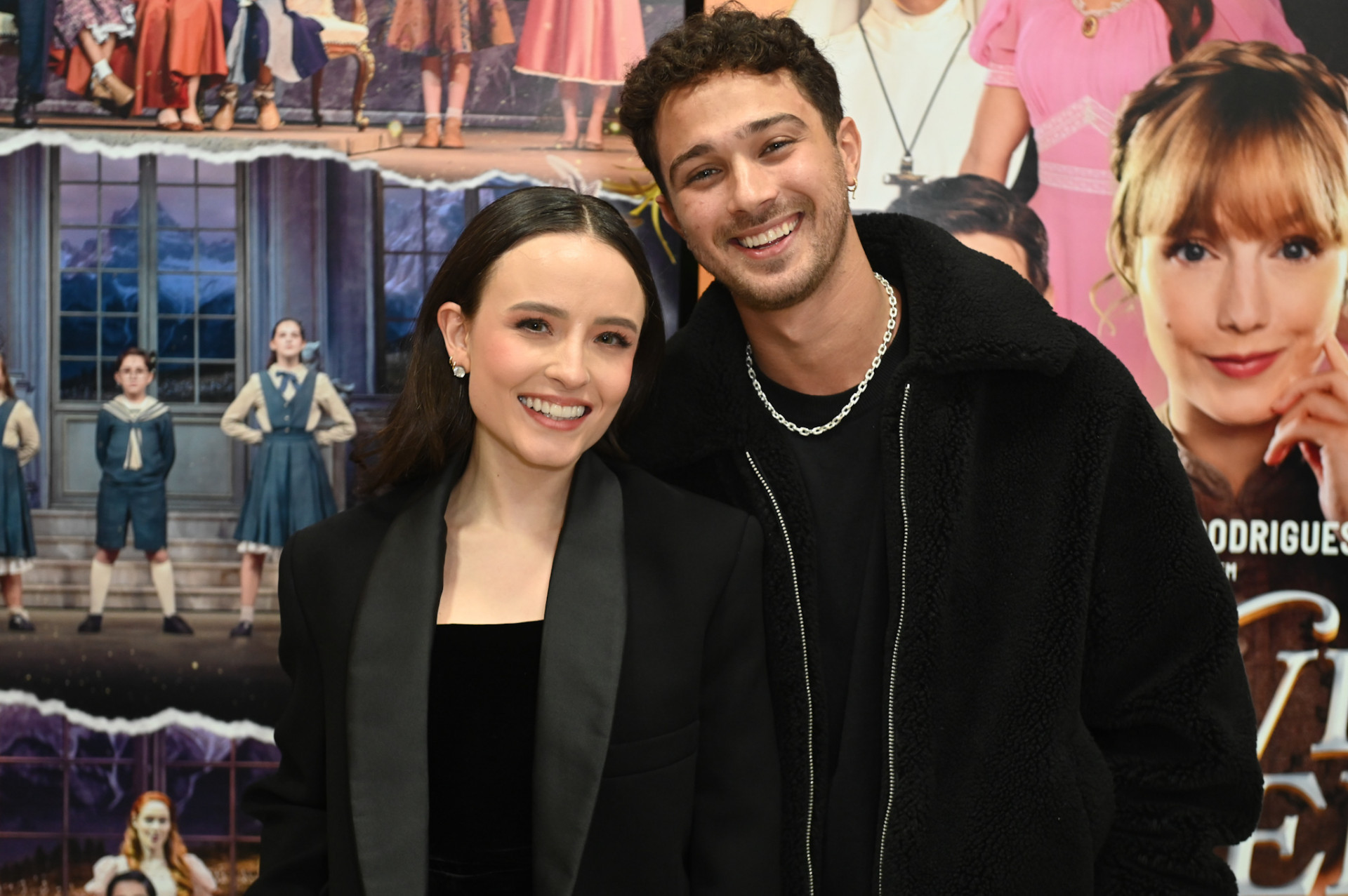 Larissa recebeu o marido André Luiz Frambach após estreia no teatro em São Paulo  - Marcelo Sá Barretto / Agnews