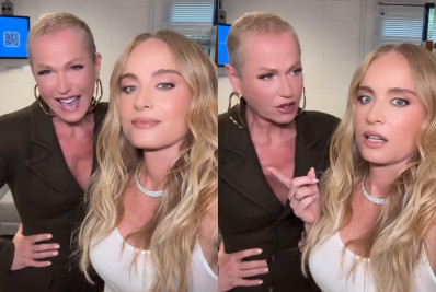 Xuxa e Angélica se divertem brincando de quem é a 'doida' na amizade delas