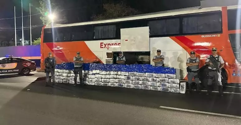 Três paraguaios são presos com 1,5 tonelada de maconha em SP