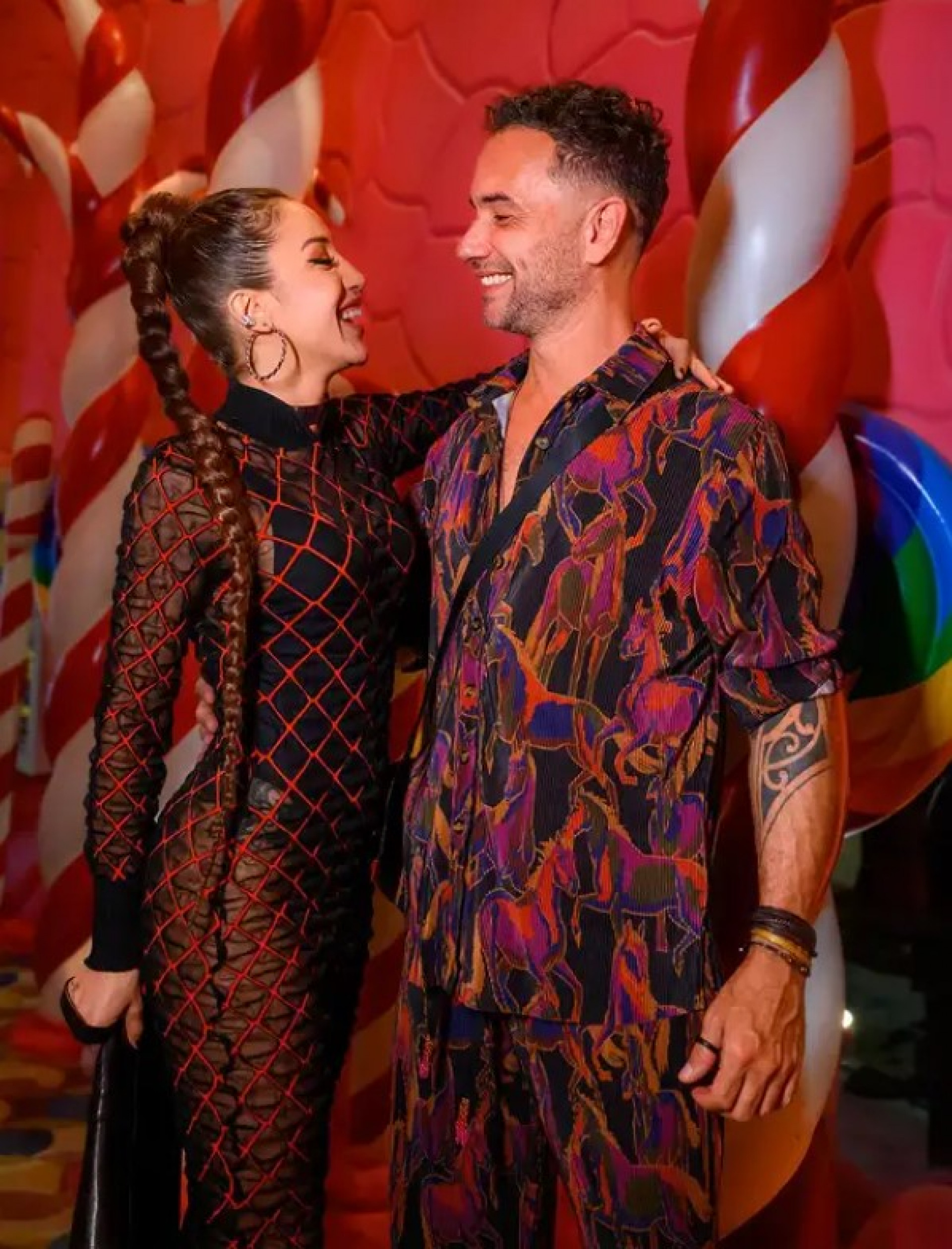 Marco Luque com a noiva, Jéssica Correia - Instagram / Reprodução