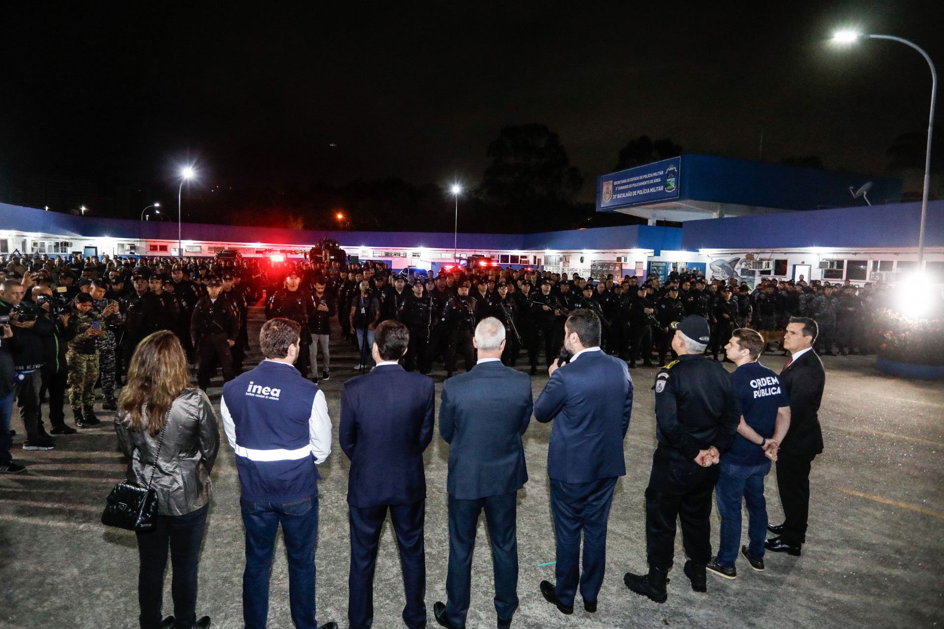 Castro passou as instruções para megaoperação na Zona Oeste - Ernesto Carrico/Governo do Estado