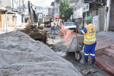 Chatuba recebe obras emergenciais de recuperação de drenagem e pavimentação