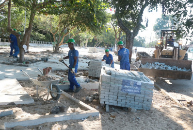 Revitalização já muda cenário da Orla de Guarus entre duas pontes 