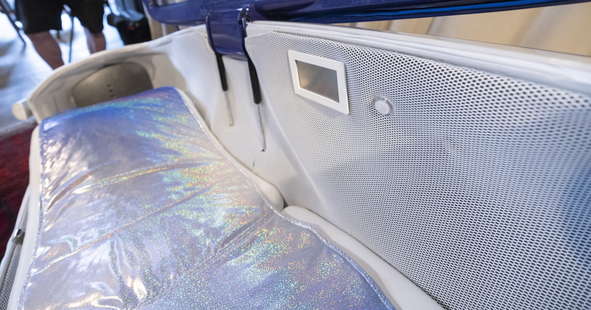 Cápsula desenvolvida pela The Last Resort para morte assistida na Suíça - Arnd Wiegmann / AFP