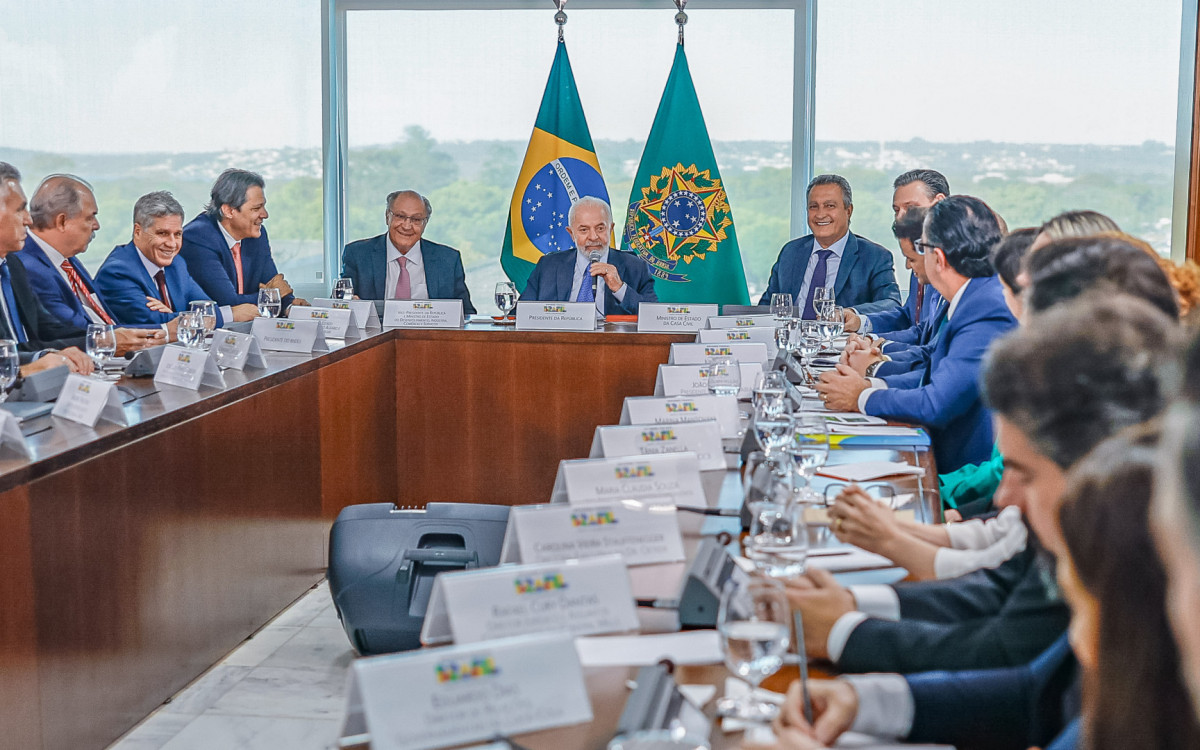 Brasília (DF), 16.07.2024 - Presidente da República, Luiz Inácio Lula da Silva, durante reunião para anúncios referentes ao setor da indústria de alimentos, no Palácio do Planalto. Foto: Ricardo Stuckert/PR