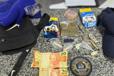 Guarda Municipal apreende bolsa repleta de drogas na Orla de Bambuí 