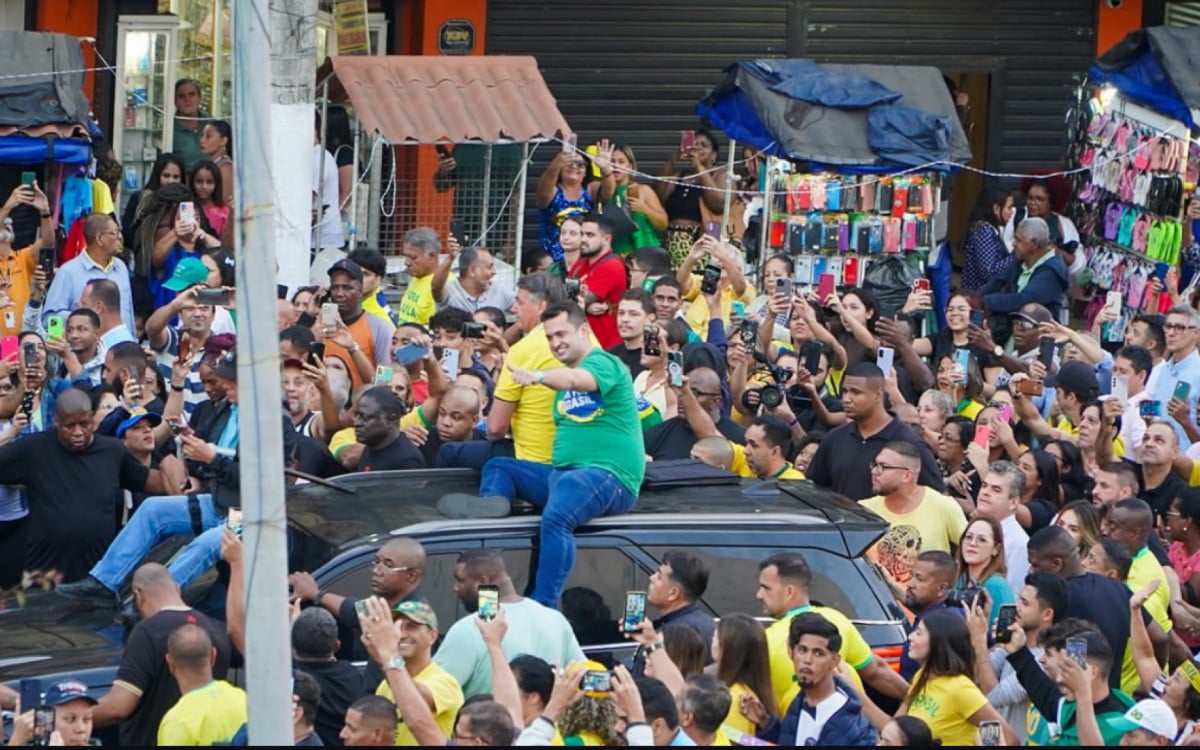 Multidão acompanha ato de Bolsonaro com Netinho Reis em Caxias - Reprodução redes sociais