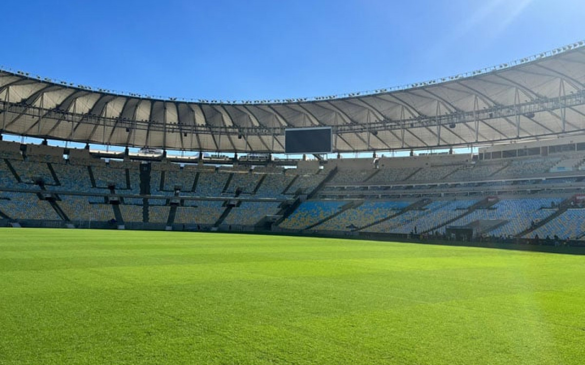 Gramado do Maracanã passa por reparos para receber sequência de jogos