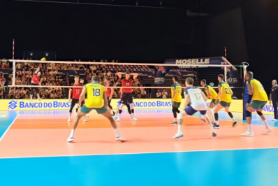 Vôlei: de virada, seleção masculina vence a Alemanha em amistoso