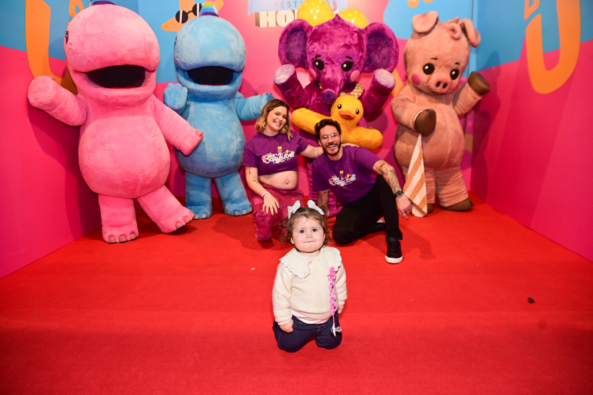 Viih Tube e Eliezer se divertem com Lua em evento em São Paulo - Leo Franco/ Agnews