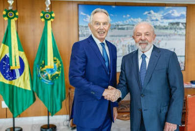 Lula recebe Tony Blair nesta segunda-feira no Planalto e tem reunião com ministros