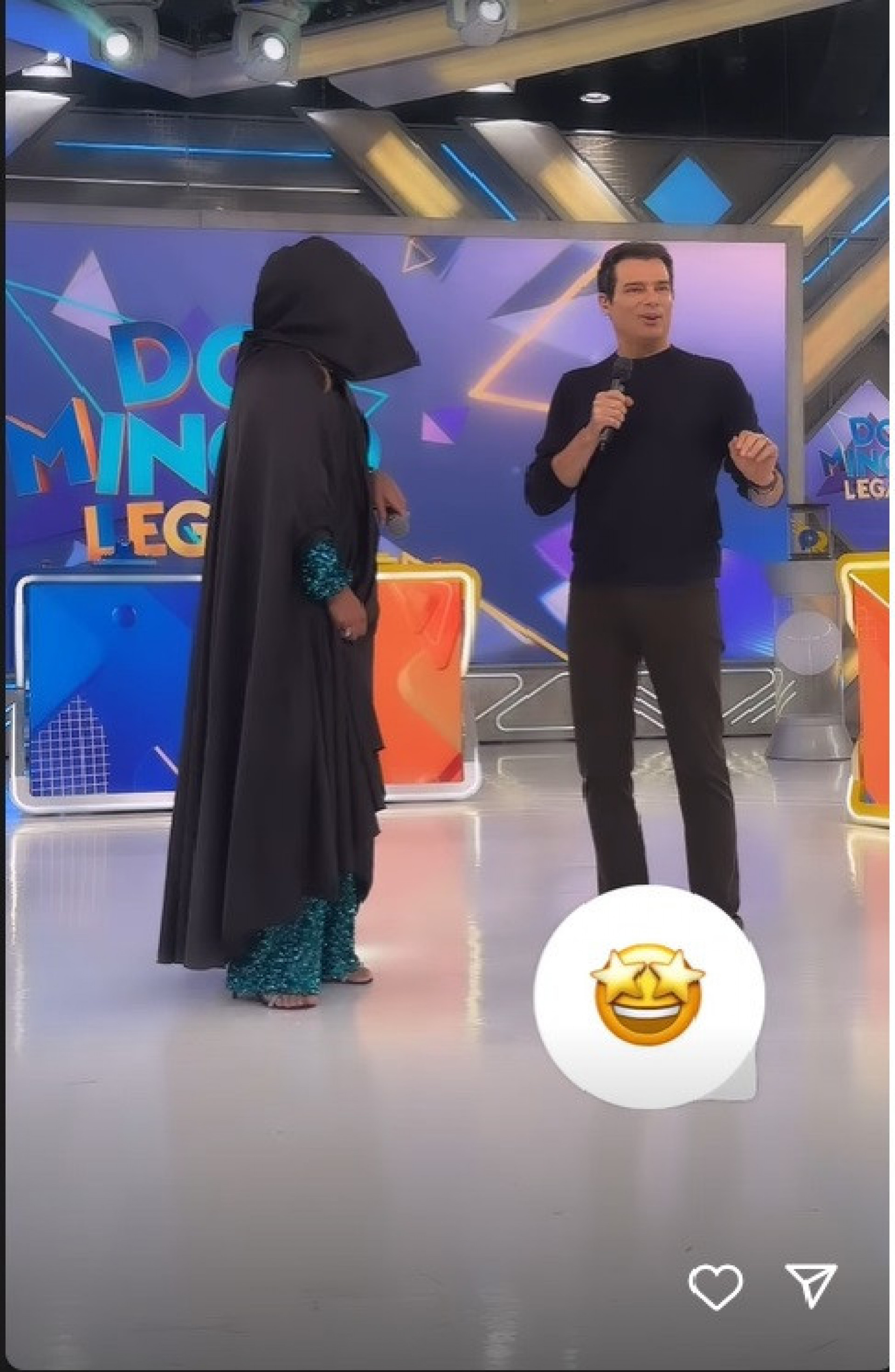 Celso Portiolli recebeu "convidada misteriosa" no Domingo Legal - Reprodução / Instagram