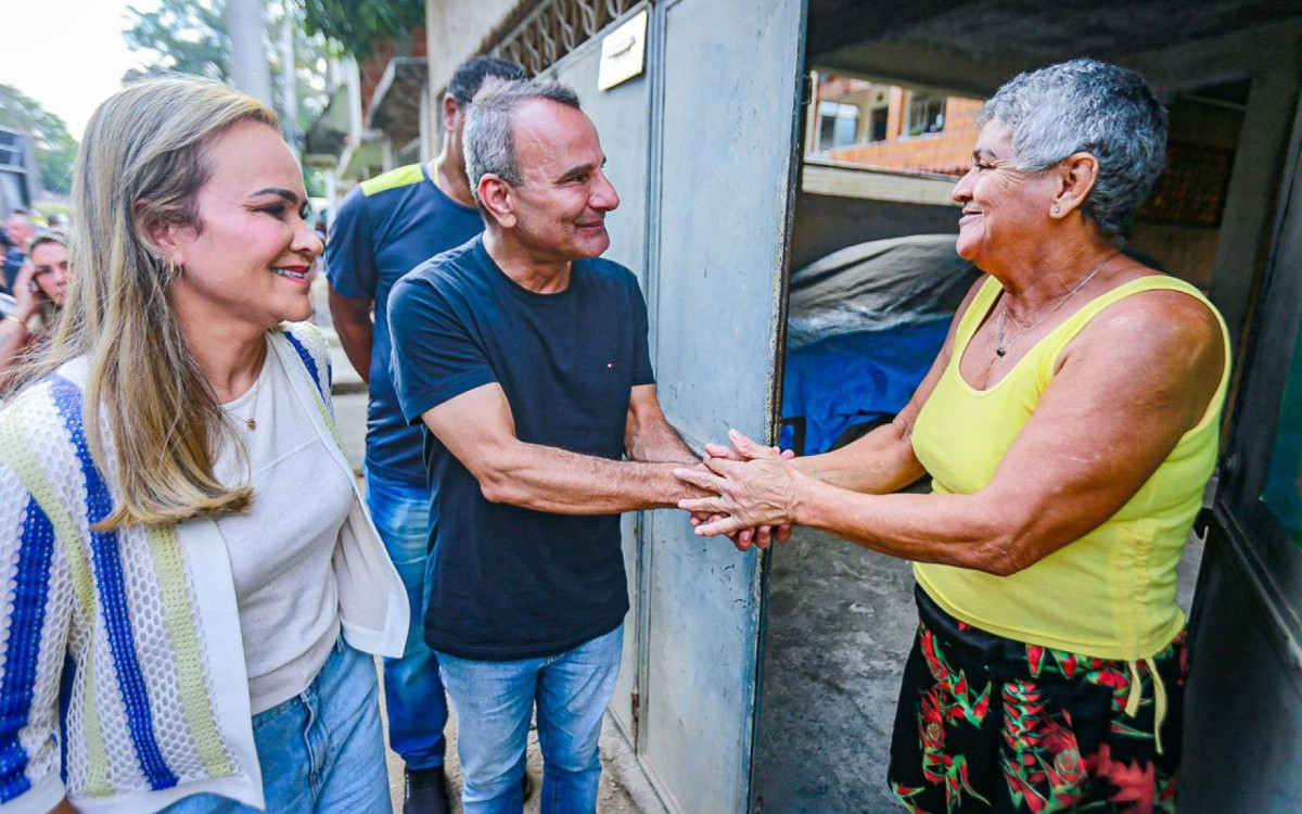 A moradora Sandra Regina agradeceu o prefeito Waguinho e a deputada federal Daniela pelas melhorias
