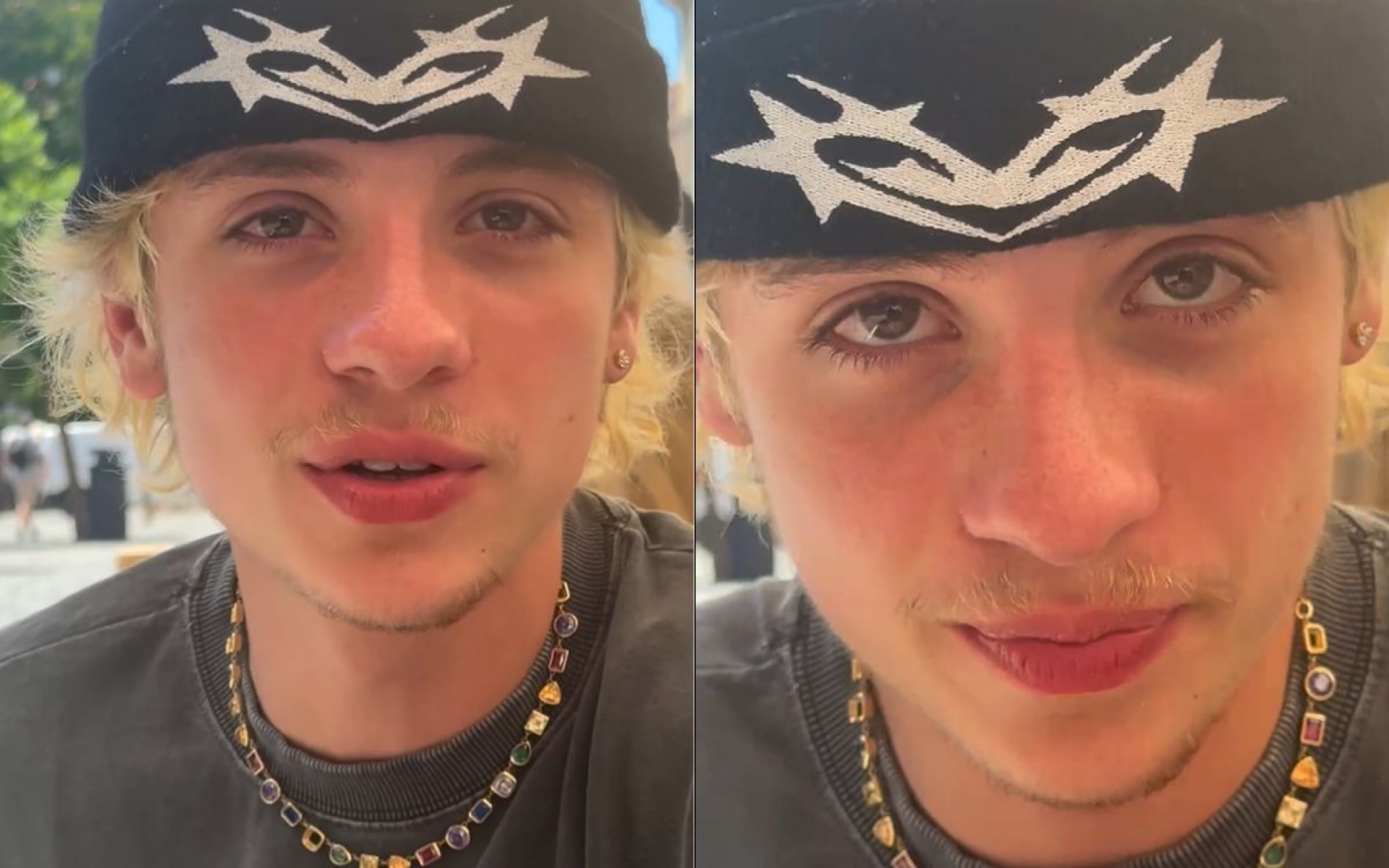 Juliano Floss quase vomita após Marina Sena comer olho de peixe - Reprodução / Instagram