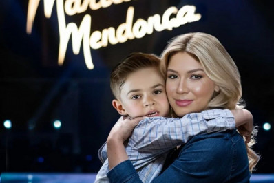 Marilia Mendonça abraça o filho Leo em imagem feita por inteligência artificial 