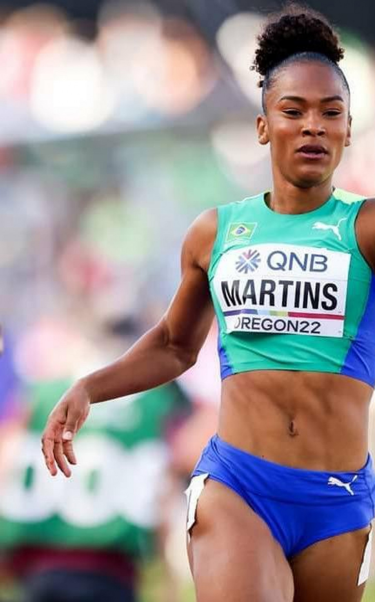 Apesar de ser atleta do Pinheiros-SP, Lorraine Martins nasceu no Rio. Ela disputará a prova dos 200m no atletismo