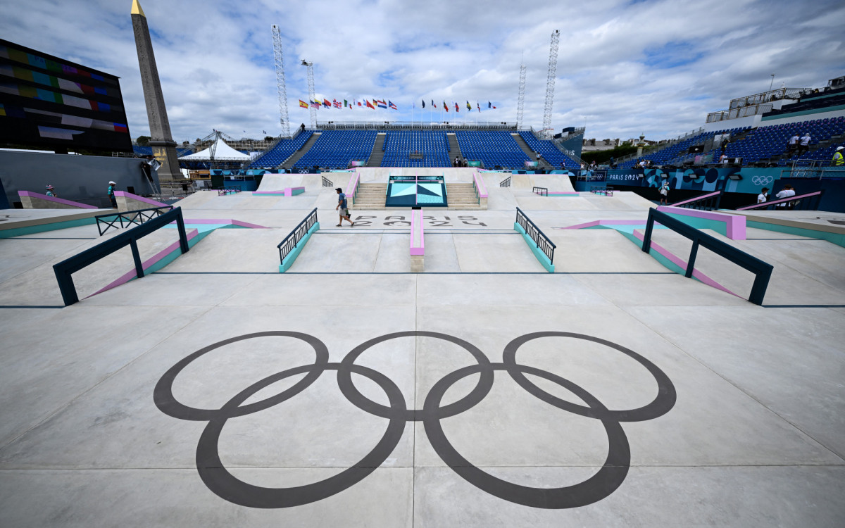 Arena La Concorde, onde ser&aacute; a disputa do skate, fica em um parque urbano no cora&ccedil;&atilde;o da capital francesa