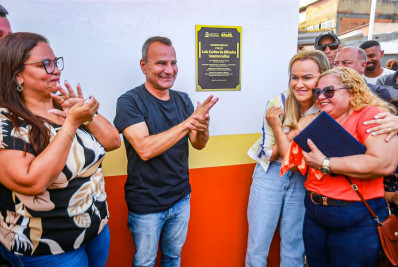 Prefeito Waguinho inaugura Praça Luiz Carlos de Oliveira Vasconcellos na Nova Piam em Belford Roxo