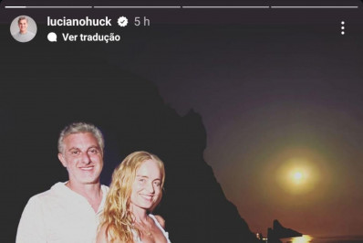 Luciano Huck compartilha registro romântico com Angélica