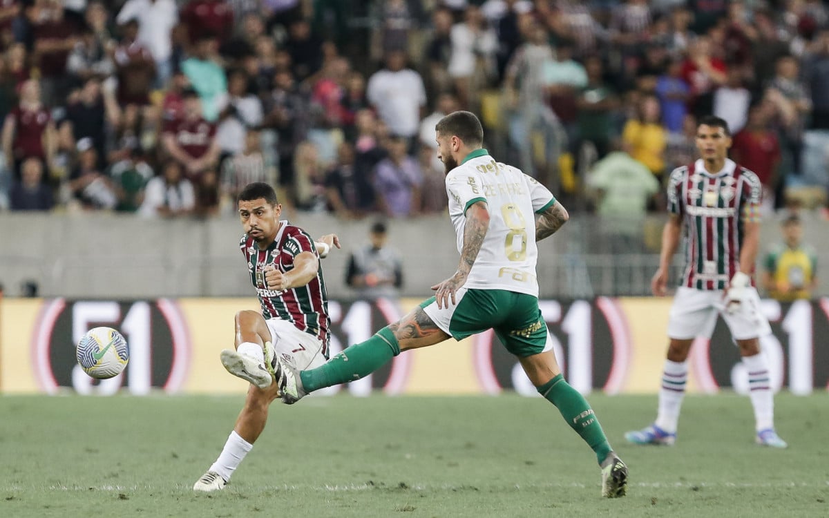 Fluminense e Palmeiras mediram forças no Maracanã - Lucas Merçon/Fluminense FC