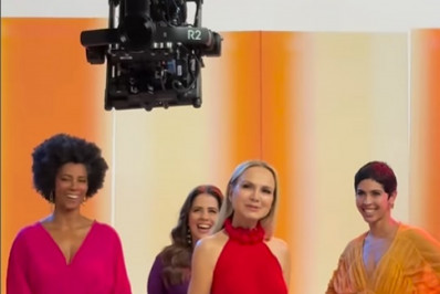 Vídeo! Eliana exibe bastidores da abertura da nova temporada do 'Saia Justa'