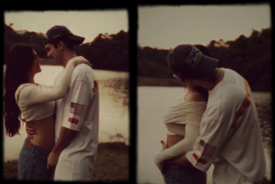 Vídeo! Luan Santana celebra paternidade e faz carinho na barriga de Jade Magalhães