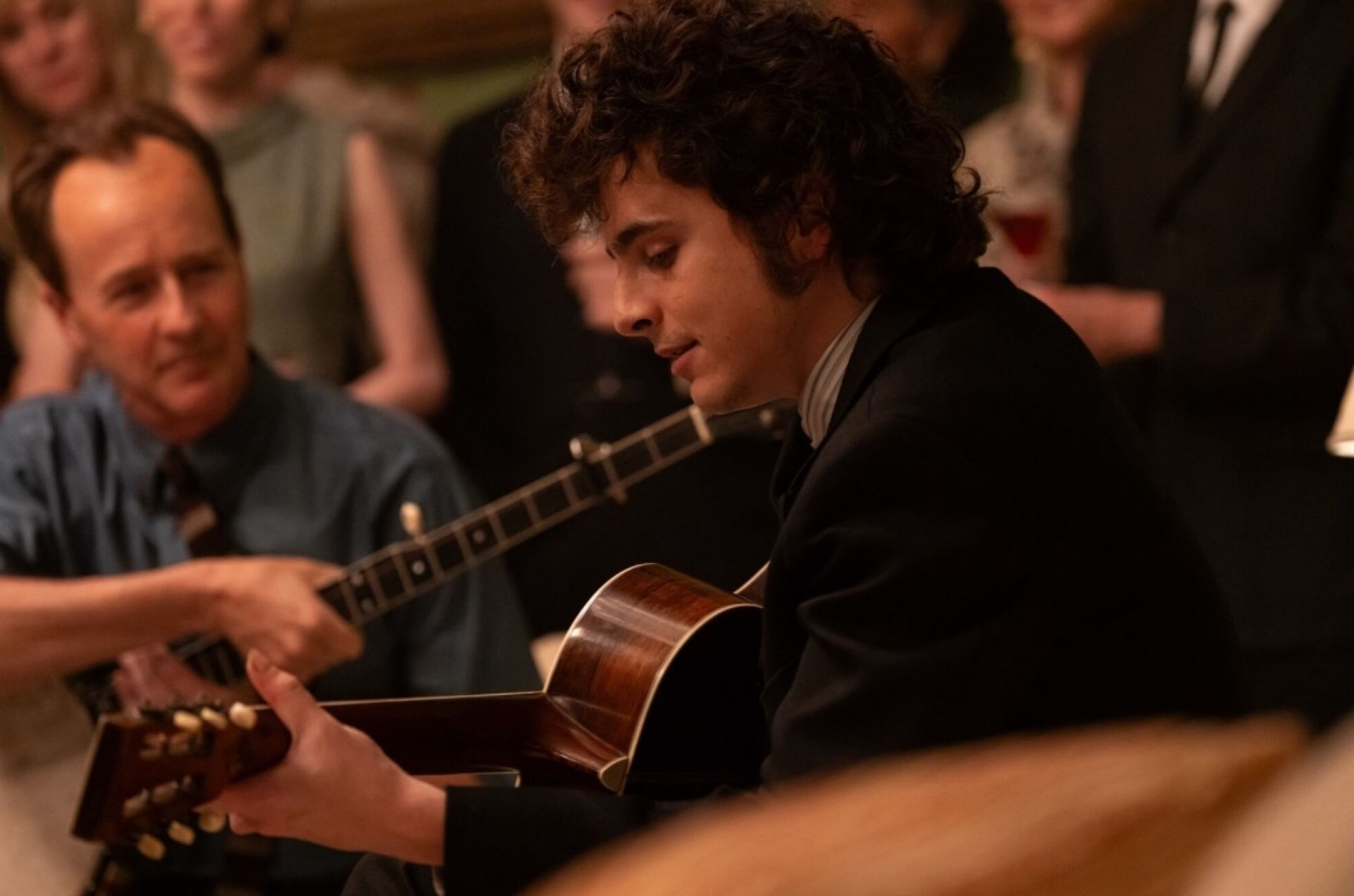 Timothée Chalamet caracterizado do músico Bob Dylan - Searchlight Pictures / Divulgação