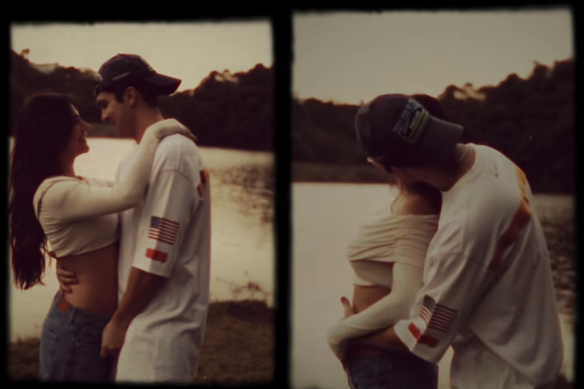 Luan Santana celebra paternidade e faz carinho na barriga de Jade Magalhães - Reprodução