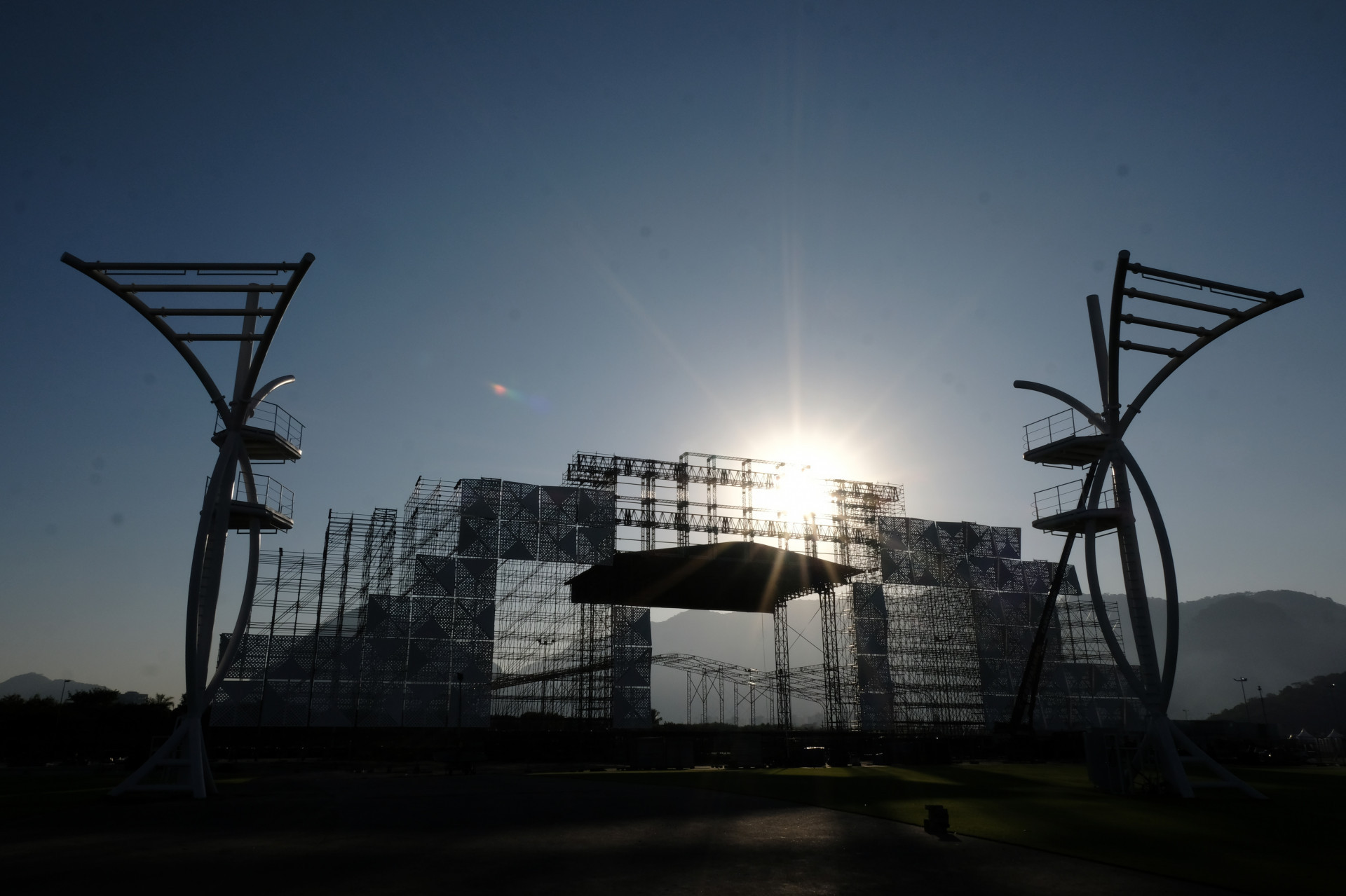 Montagem do Rock in Rio est&aacute; a todo vapor - Pedro Teixeira/Ag&ecirc;ncia O Dia