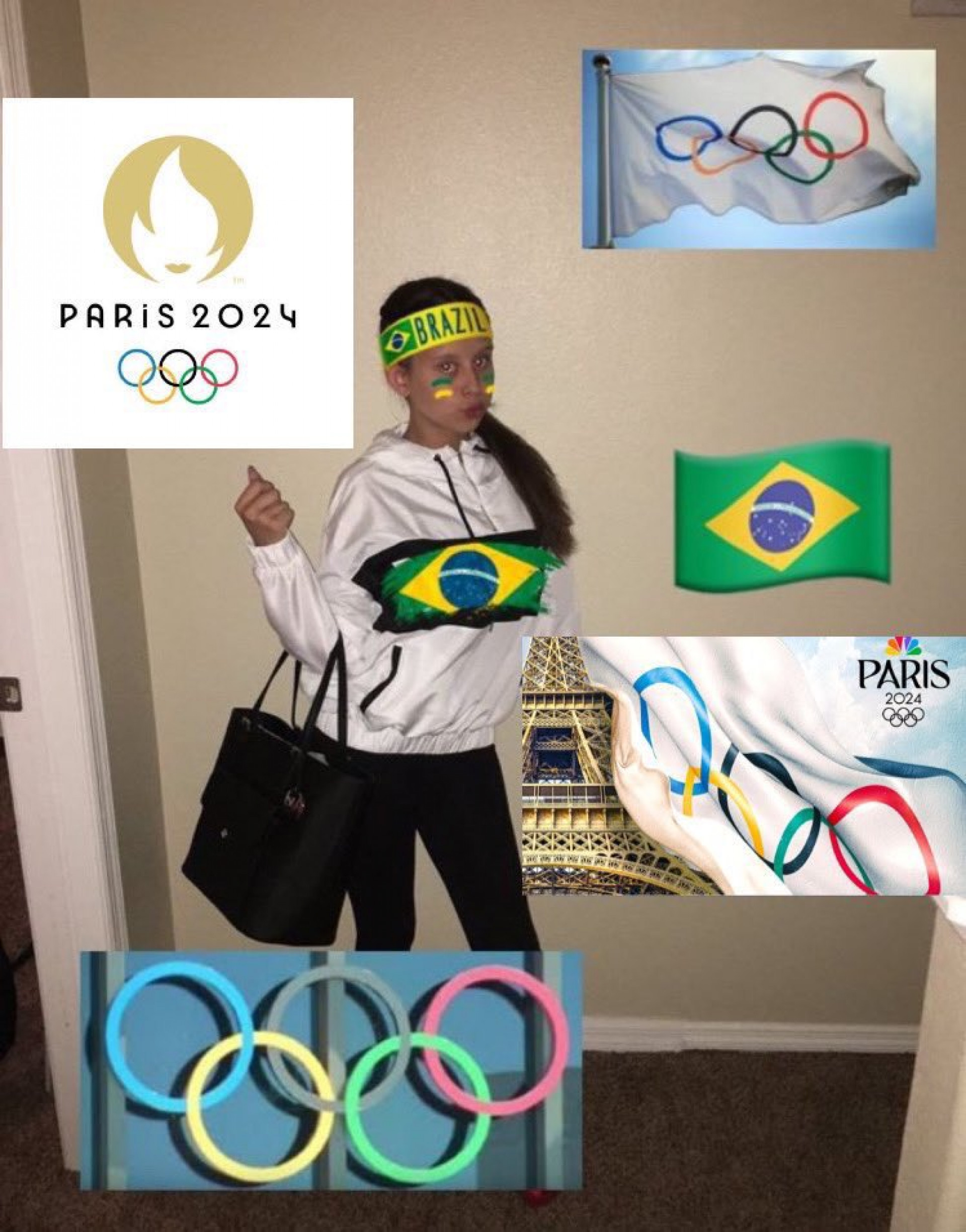 A imagem mostra que as pessoas devem ficar temporariamente fissuradas pelos Jogos Olímpicos - Reprodução / X