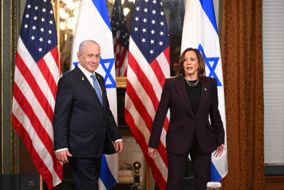 Kamala diz a Netanyahu que não ficará calada sobre guerra em Gaza
