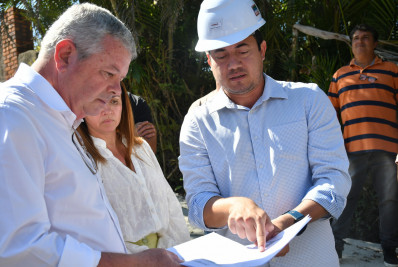 Niterói realiza vistoria nas obras de contenção de encosta, drenagem e pavimentação