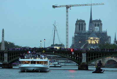 Notre Dame protagoniza sequência da cerimônia de abertura de Paris-2024